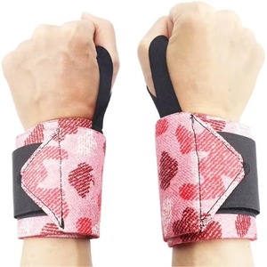 สายรัดข้อมือออกกำลังกายแบบกันน้ำ ระบายอากาศได้ดี ผลิตตามสั่ง ทนทาน ทำจากนีโอพรีน พิมพ์ลาย สำหรับยกน้ำหนัก ราคาประหยัด - Product Image 4