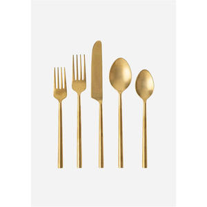 Juego de Cubiertos de Acero Inoxidable de Lujo Moderno, Juego de Cuchara, Tenedor y Cuchillo con Acabado Espejo para Comidas Elegantes - Product Image 4