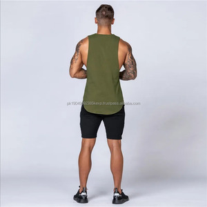 Camiseta sin Mangas para Hombre, 100% Algodón, con Capucha, Bolsillo, Bordado, Informal, para Gimnasio, Entrenamiento, Verano, Correr, Impresión Personalizable Disponible, Color Liso, OEM - Product Image 5