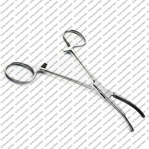 Pinzas de Presión Curvas de Calidad Premium de 14 cm, Pinzas Hemostáticas con Bloqueo, Instrumento Quirúrgico Dental de Acero Inoxidable, Certificado CE - Product Image 4