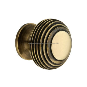 Classic Round Brass Knobs Traditional Cabinet Drawer Pull Handles Vintage Furniture <b>Hardware</b> Accessories Home Decor Pieces - Product Image 3