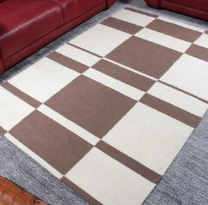 Durable Stripe Design Outdoor Hand Woven Polypropylene Rug PET Flat <b>Weave</b> Technique Custom Pattern Stain Resistant Eco Friendly - Product Image 4