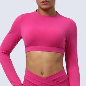 Camiseta Deportiva de Manga Larga para Mujer, Transpirable, de Secado Rápido y Ecológica, para Gimnasio, Yoga y Fitness - Product Image 4