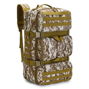 Sac à dos tactique personnalisé en velours côtelé imperméable, couleur unie, avec fermeture éclair, pour la randonnée, le camping et les activités de plein air, vente en gros - Product Image 3