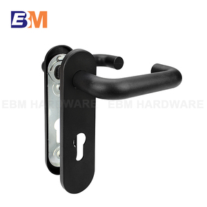 Nhiệm Vụ Nặng Nề 72/65 Mm Màu Đen Nylon Cửa Xử Lý Với Đôi Xi Lanh Chốt Cửa Lỗ Mộng <span class=keywords><strong>Lockset</strong></span> Cho Cháy Cửa Kết Hợp Khóa - Product Image 4