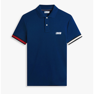 Polo slim fit en maille interlock pour homme, en coton respirant de qualité supérieure, avec logo brodé personnalisé. - Product Image 6