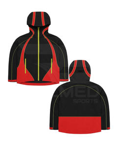 Survêtement 2 pièces 2026 : Pantalon et veste à capuche 100 % nylon avec logo DTF, lignes réfléchissantes en maille intérieure, coupe-vent - Product Image 4