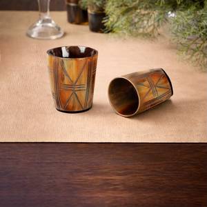 Coupe en verre en forme de corne de Viking, artisanale, en agate, de haute qualité, artisanat naturel, pour boire, design animal poli, meilleur grossiste - Product Image 3