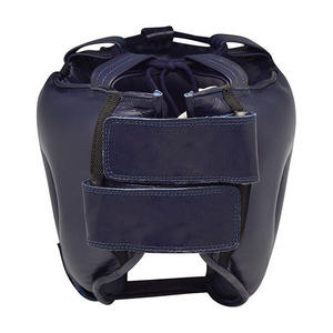 Casco de Entrenamiento de Cuero Genuino de Primera Calidad para Hombre, Protector Facial Completo para Boxeo con Logotipo Personalizado, Equipo de Protección - Product Image 3