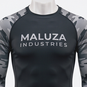 T-shirt de compression ajusté pour homme, respirant, effet seconde peau, pour la gym et l'entraînement, en coton tricoté 100%, performance sportive - Product Image 3
