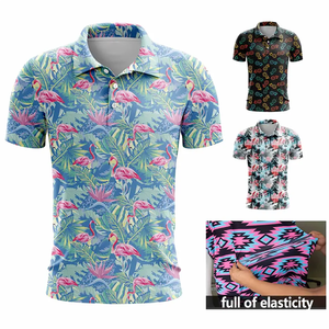 เสื้อโปโลชายแขนสั้นสำหรับเล่นกอล์ฟและเทนนิส พิมพ์ลายโลโก้ตามสั่ง ผลิตจากโพลีเอสเตอร์ผสมสแปนเด็กซ์ แห้งเร็ว นุ่มสบาย เหมาะสำหรับเล่นกีฬา - Product Image 6