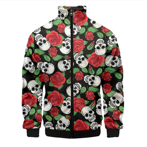 Men's Cartoon Tiger Print Bomber Jacket Casual Zipper Front 3D Sublimation Design Autumn Wear Polyester men's jackets - Product Image 5
