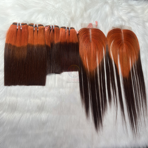 ผมต่อแบบตรงผมทรงตรงชาวเวียดนามมัดผมสองชั้นแบบ100% - Product Image 3