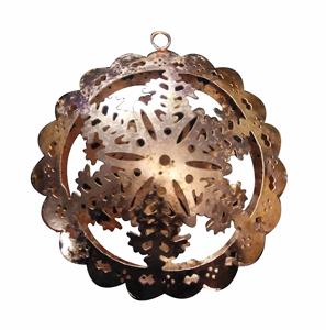 High Quality 2025 Christmas Decorations <b>New</b> Design Indian Handicraft Classic Style Hanging Metal Top Standard Wholesale Item - Product Image 3