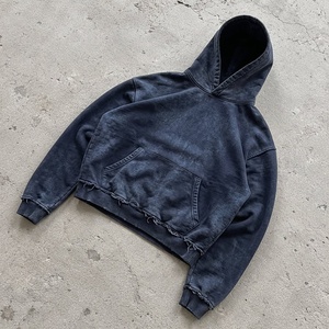 Hoodie Oversize à Marque Blanche 450 GSM en Polaire Délavée Effet Vieilli Style Streetwear pour Marques de Vêtements - Product Image 2