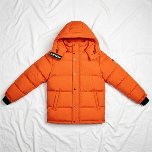 Blouson matelassé noir rembourré pour homme avec capuche, imperméable, chaud, à fermeture éclair, grandes poches, style décontracté, broderie - Product Image 3