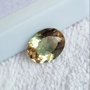 Pierre de soleil d'Oregon verte naturelle, rare couleur verte et champagne, belle couleur verte, forme ovale 7x9 mm, pierre précieuse en vrac pour la fabrication de bijoux - Product Image 4