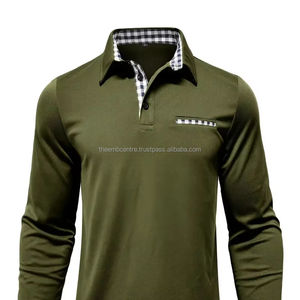 T-shirt de polo de golf de haute qualité pour hommes sur mesure avec logo polos en coton blanc à col en V à séchage rapide, polos pour hommes - Product Image 1