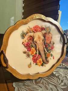 ถาดลายออกแบบรูปทรงไม่สมมาตร ถาดเก็บของในครัว ถาดเสิร์ฟสำหรับร้านอาหาร โดย UO INDIA - Product Image 5