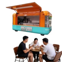 Solution tout-en-un : chariot alimentaire électrique mobile personnalisable avec équipement commercial pour station de thé matcha