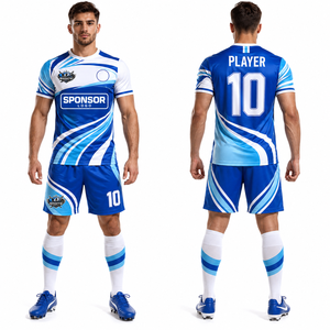 Conjunto de Uniforme de Fútbol de Alta Calidad, Poliéster Reciclado, Malla Transpirable, Secado Rápido, Elástico Atlético, Comodidad Superior - Product Image 1
