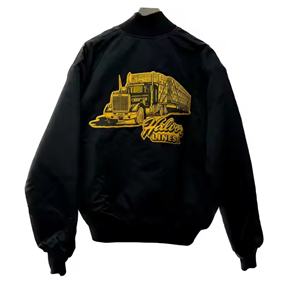 Servicio OEM Directo de Fábrica, Chaqueta de Béisbol Varsity Personalizable para Hombre, Resistente al Viento, Ecológica, Diseño con Letras, Color Total, para Invierno - Product Image 2