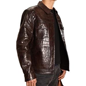 แจ็คเก็ตผู้ชายหนังวัวแท้ทอเคลือบ ฮู้ด คอตั้ง ระบายอากาศ กันลม ทรงเข้ารูป สำหรับกิจกรรมกลางแจ้ง ขายดี บริการ OEM - Product Image 2