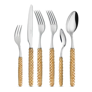 Ensemble de couverts classiques en acier inoxydable de qualité supérieure avec manche en bois, pour la maison et les restaurants, à bon prix - Product Image 3