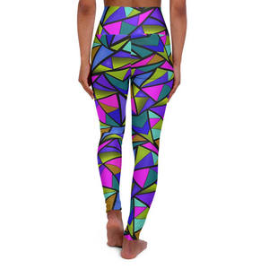 กางเกงเลกกิ้งออกกำลังกายสำหรับผู้หญิงเอวสูงรัดเชือก ปรับแต่งโลโก้ได้ ไร้ตะเข็บ ระบายอากาศ กันลม ยกกระชับสะโพก เหมาะสำหรับโยคะและฟิตเนส - Product Image 3