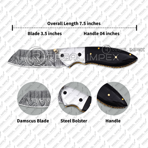 Handmade Carbon Steel Folding Knife Wood OEM Industrial Grade EDC <b>Tool</b> 7.5" Pocket <b>Camping</b> Carving Gift Father Regal Impex - Product Image 2