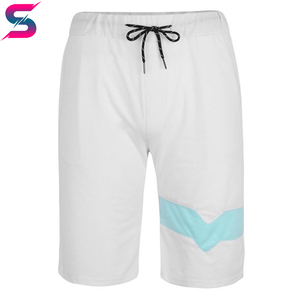 Conjunto de Camiseta y Pantalones Cortos de Verano para Hombre, Cómodo, Casual, Cuello Redondo, Bloques de Color Azul Claro y Blanco, Tejido Transpirable - Product Image 6