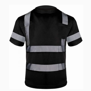 High Visibility Reflective Safety <b>T</b> <b>Shirt</b> Short Sleeve Workwear <b>Shirt</b> Breathable Quick Dry Men for Construction Warehouse - Product Image 1