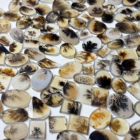 Agate naturelle de paysage, pierre précieuse en vrac pour la fabrication de bijoux, pierres polies, guérison par les cristaux, fournisseurs en gros