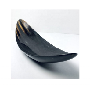 Best Selling Carved Buffalo Horn Vintage Salad Fruit Serving Bowl Indian Horn <b>Dinnerware</b> for Business Gifts - Product Image 1