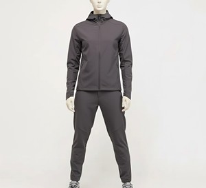Service OEM en gros – Ensemble survêtement coupe-vent d'hiver pour homme – Conception personnalisée, panneaux de couleur sur mesure, fermeture éclair, séchage rapide, polyester - Product Image 1