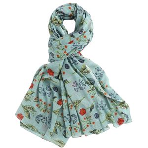 Printed Cotton Scarf for Women, Lightweight Soft Scarves <b>Stoles</b> for Summer & Winter - Product Image 2
