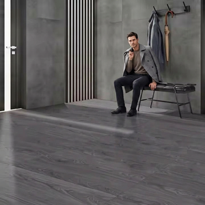 Larch <b>Wood</b> Nero French Style Carved Fishbone 600x1200mm Herringbone <b>Wood</b> Floor Tiles Premium - Product Image 1
