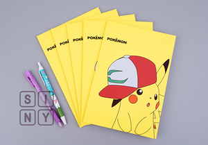 Pokemoned Pika with Hat Mini Bound <b>Notebook</b> 5 PCS <b>Set</b> Korean Kids Stationery Cute Character Pocket Note for Kids Wholesale - Product Image 2