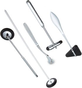 Juego de instrumentos médicos para adultos, martillo lógico, incluye Pinwheel de Wartenburg, Babinski ,Taylor, martillo bucal de UAMED quirúrgico - Product Image 2