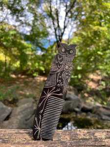 Peigne artisanal en corne de buffle naturelle, haute qualité, poli, à dents larges et fines, style classique, pour cheveux, vente en gros - Product Image 6