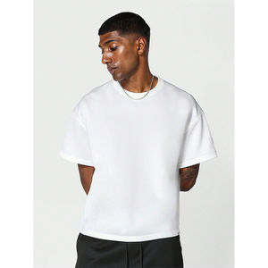 T-shirt en coton tricoté sur mesure pour hommes, haute qualité, écologique, fabriqué au Pakistan, impression de logo personnalisé, fournisseurs de vêtements en gros - Product Image 3