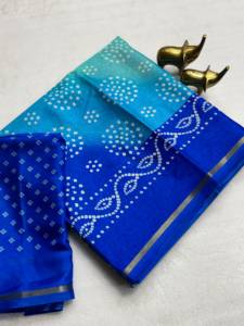 Sari de Seda Tasva Premium para Mujer, Traje Tradicional Indio Étnico para Fiestas y Bodas, Sari de Seda de Diseñador con Blusa a Juego - Product Image 4