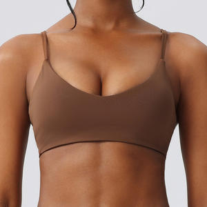 Conjunto de Sujetador Deportivo Ecológico con Efecto Push-Up para Mujer, Espalda Sexy, para Yoga, Running, Fitness, Top Acolchado de Algodón con Forro de Spandex, Tallas Grandes - Product Image 4