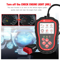 Nuevo escáner OBD2 personalizable IKiKin T41, herramienta de diagnóstico automotriz, lector de códigos de fallas del motor para todos los vehículos con protocolo OBD