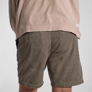 High Quality Heavy Cotton Corduroy Men's Sweat <b>Shorts</b> Solid Eco-Friendly Breathable Hip Hop Flocking Printing Letters Elastic - Product Image 2