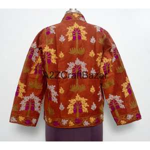 Chaqueta Cotrise Bordada a Mano con Diseño Vintage, Ecológica, Transpirable, de Secado Rápido, con Forro de Algodón y Cuello Mandarín - Product Image 5