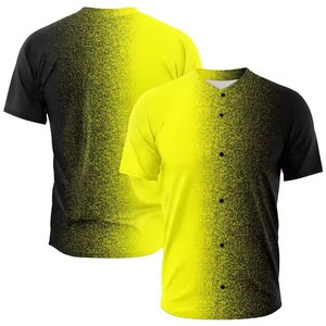Camiseta de Béisbol Sublimada Personalizada con Nombre de Equipo 00, Manga Corta para Hombre, Poliéster, Absorbe la Humedad, Color Degradado, Corte Regular - Product Image 2