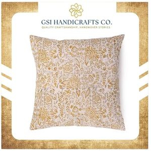 Coussin carré en coton brodé floral, style bohème, housse amovible et lavable, best-seller, en vente - Product Image 2