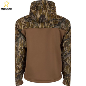 Men's MST Hole Shot Hooded Windproof Eqwader 3-Layer Warm <b>Sherpa</b>-<b>Lined</b> Full Zip Hunting <b>Jacket</b> - Product Image 2