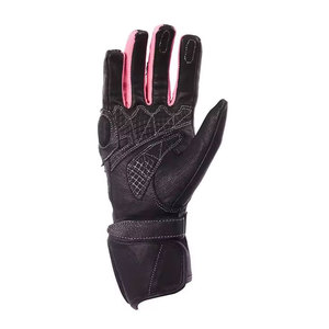 Gants de moto pour homme en cuir véritable et microfibre, compatibles écran tactile, pour la conduite et le cyclisme - Product Image 4